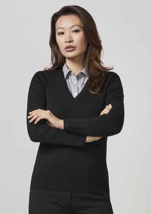 Ladies V-Neck Pullover (LP3506)