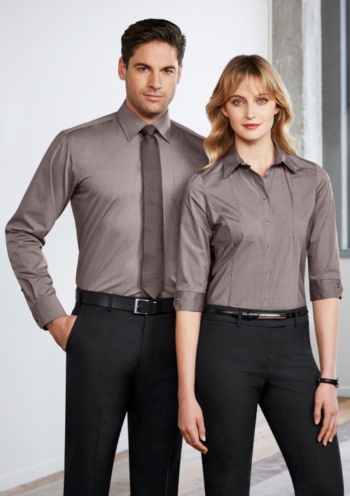 Mens Chevron L/S Shirt (S122ML)
