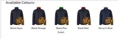 colours size Puffer Contrast Jacket (3ACJ)