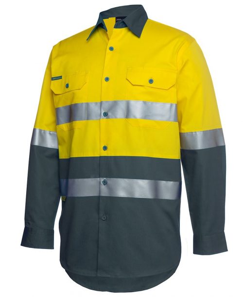 HI VIS L/S (D+N) 150G WORK SHIRT (6DNWL)