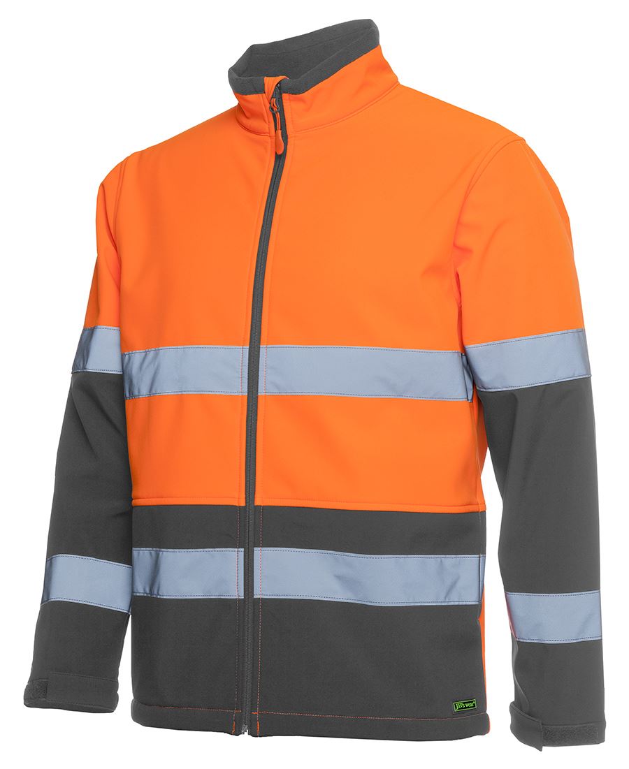 HI VIS D+N WATER RESISTANT SOFTSHELL JACKET (6DWJ)