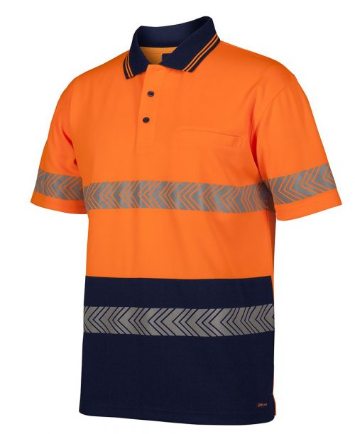HI VIS S/S SEGMENTED TAPE POLO (6HSST)