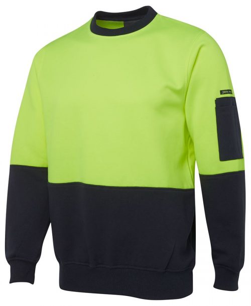 HI VIS FLEECY CREW (6HVCN)