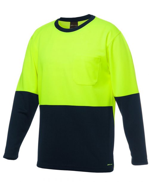 JB'S HI VIS LONG SLEEVE TRADITIONAL T-SHIRT (6HVTL)