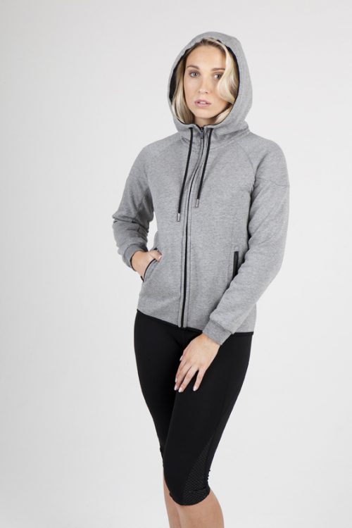 Ladies/junior 320gsm Soft cotton/bonded polar fleece Hoodie (F360UN)