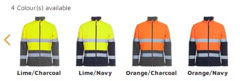 HI VIS D+N WATER RESISTANT SOFTSHELL JACKET (6DWJ)