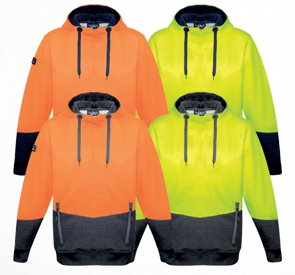 Unisex Hi Vis Textured Jacquard Hoodie (ZT477) 2 Unisex Hi Vis Textured Jacquard Hoodie (ZT477)