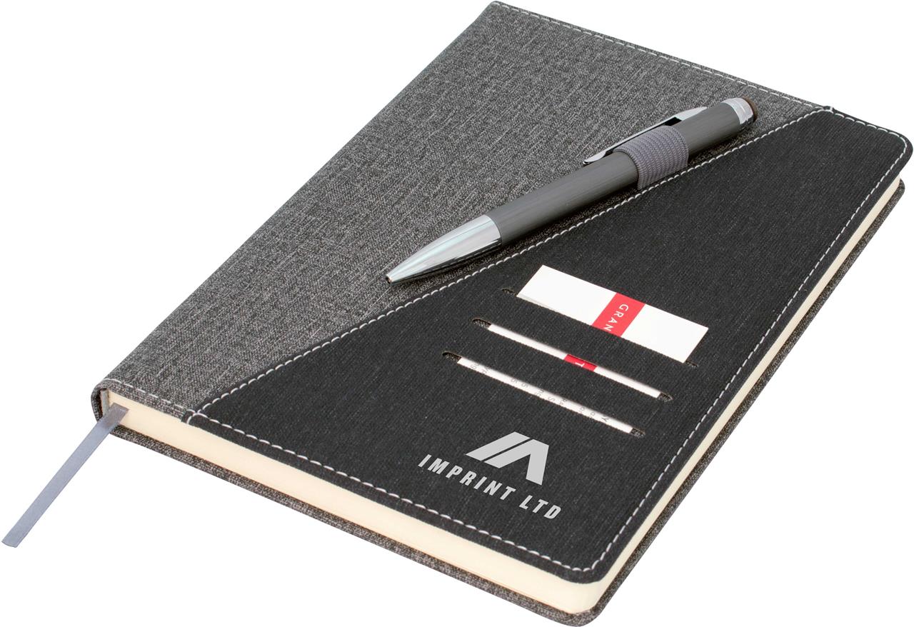 Ottawa A5 Notebook, Black/Grey (J6200)